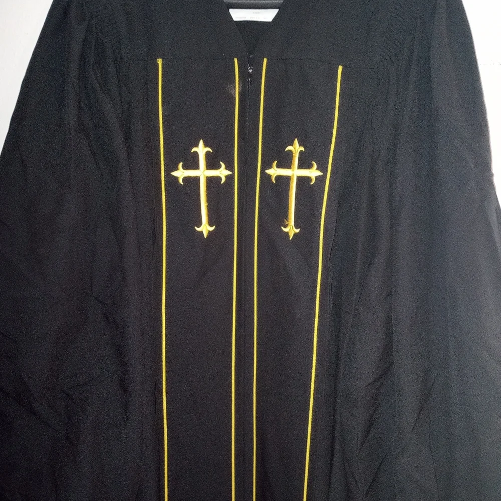 A BLACK &GOLD MURPHY ROBE - Picture 7 of 8